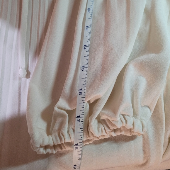 Ivory peasant blouse Large - Picture 6 of 11